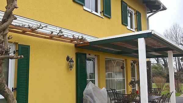Rekonstrukce fasády rodinného domu u Bodamského jezera - Mix Toscana 774 (Czech)